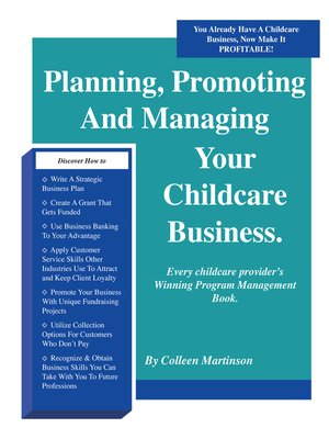 cover image of Planning, Promoting and Managing Your Childcare Business